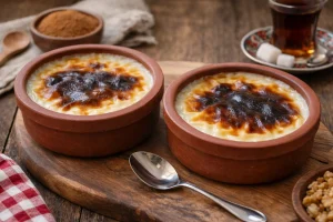 Sütlaç Tarifi: Fırında Üzeri Kızarmış Tam Kıvamında Sütlaç