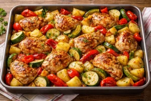 Fırında Sebzeli Tavuk Tarifi: Pratik ve Sağlıklı Akşam Yemeği